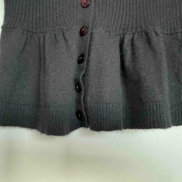 Nanette Lepore dark charcoal cashmere sweater - Picture 2 of 4